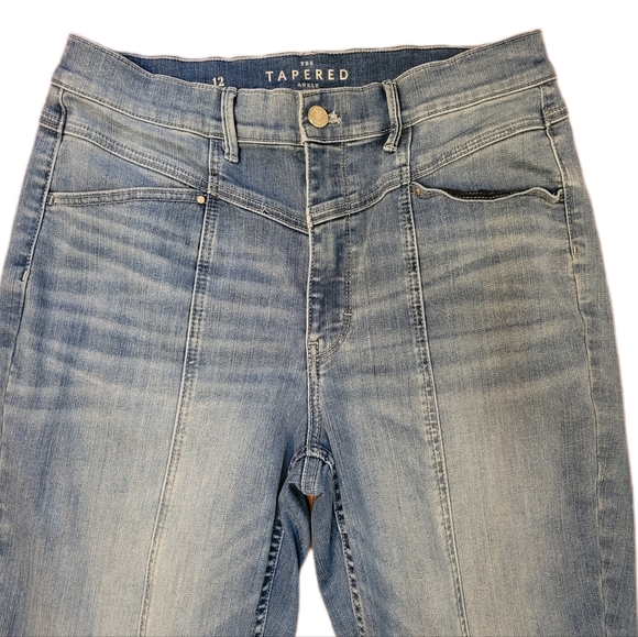 WHBM Extra High-Rise Jeans w Seam Detail Size 12 - Picture 5 of 10